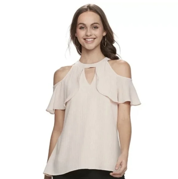 Candie's gold pinstripe tank top - Picture 8 of 9